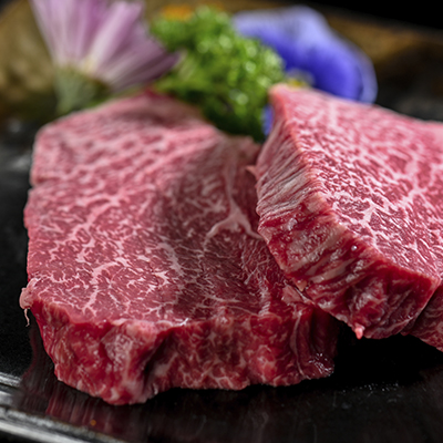 【柔らかくて美味しい赤身肉！ 脂っぽさとは無縁のお肉です。】米沢牛A5ランプステーキ　150ｇ×2