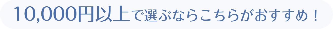 10,000円以上で選ぶならこちら！