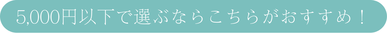 5,000円以下で選ぶならこちらがおすすめ！