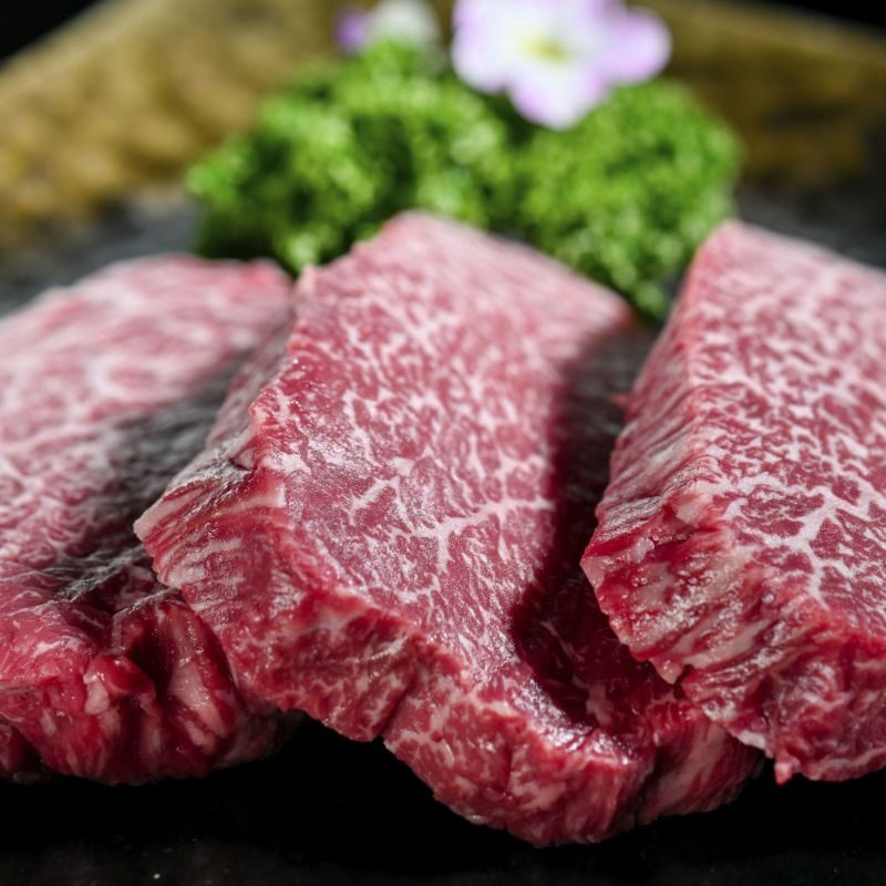 【柔らかくて美味しい赤身肉！ 脂っぽさとは無縁のお肉です。】米沢牛A5ランプステーキ　150ｇ×3